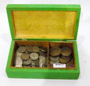 Quantity of silver sixpences,