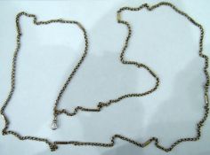 9ct gold guard chain,