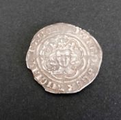 Edward III hammered silver half groat,