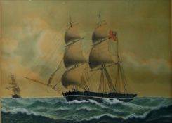 J Petersen Watercolour drawing 