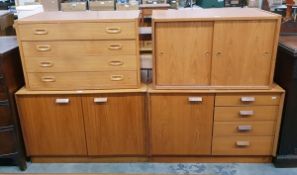 Modern side cupboard with two doors,