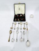 Quantity of silver souvenir spoons,