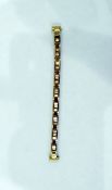 Gold-coloured (possibly 9ct) expanding watch bracelet