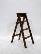 Old three-rung folding stepladder