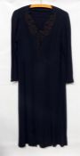 1920's black Devore jacket, a 1920's black crepe d