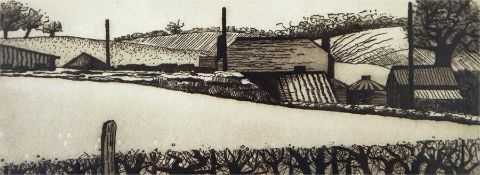 Susan Kirkman (contemporary)  Etching 
