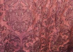 Vintage linen large door curtain with rai