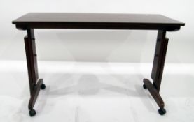 Modern adjustable side table on shepherd castors and a personal document safe (2)