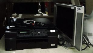 Printer and a small flatscreen television