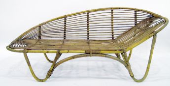 Bamboo-framed conservatory day bed