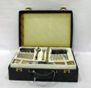Canteen of German stainless steel cutlery by SPS, in a fitted case
