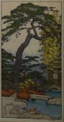 Toshi Yoshida (Japanese)  Pair of Japanese handcoloured prints 