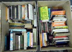 Quantity of hardback and paperback books including Penguins, Osbert Sitwell, five with dj's,