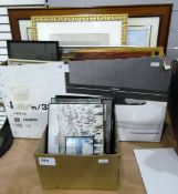 Large quantity of framed prints and other pictures (2 boxes and 1 large separate picture)