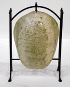 LOT WITHDRAWN Polished carapace of an Amazonian river turtle (Arru), fitted within arched cast