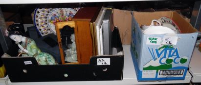 Quantity of assorted ceramics including Winston bone china, Waterside, large ceramic figure of a