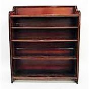 Early 20th century five-tier open bookcase, 115cm wide