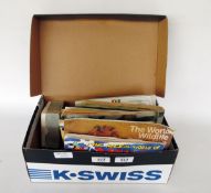 Various items to include a collection of coloured lantern slides, Dick Whittington no 773 set, boxed