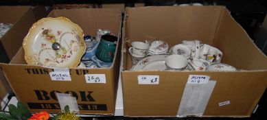Assorted ceramics including Royal Doulton 'Kingswood', Coalport 'Strawberry', Wedgwood blue