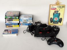 Sega Megadrive, quantity of games and Tin Tin colour prints