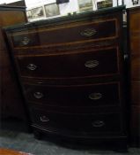 Georgian style mahogany crossbanded and satinwood