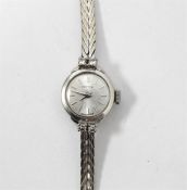 Lady's 18K white gold and diamond set Certina wris