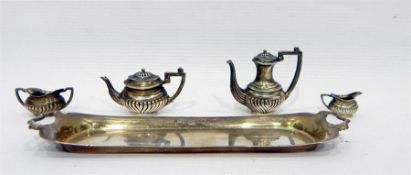 Miniature silver two-handled tray, Birmingham 1969