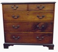 Early 19th century mahogany straight-front chest o