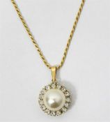 9ct gold Italian fine ropetwist chain and a costum