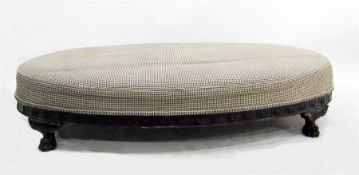 Late 19th/early 20th century mahogany based oval u