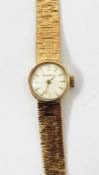 Lady's 9ct gold Tissot wristwatch with circular di