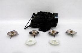 1930's/40's evening bag, bucket shaped, Chinese st