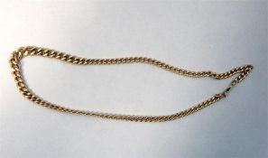 9ct gold curb-link chain, 10.3g