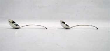 Pair of sauce ladles, Old English pattern, London