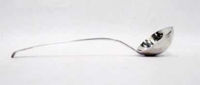 Georgian silver ladle, Old English thread pattern,