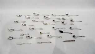 Quantity of Georgian and Victorian silver tablewar