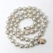 Cultured pearl necklace in a Walter Bull & Son, Ci