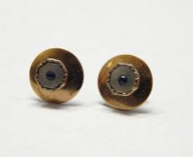 Two pairs of silver-gilt earrings, a pair of 9ct g