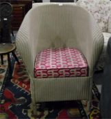 Six Lloyd Loom style conservatory tub chairs (a se