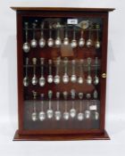 Collection of silver-coloured and plate souvenir s