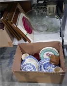 Assorted ceramics including Willow pattern style b