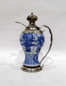 Late 18th century Chinese blue and white porcelain