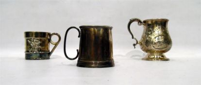 Silver christening mug by Mappin & Webb, Sheffield