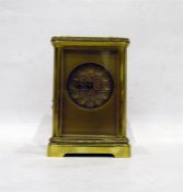 LOT WITHDRAWN 19th century French carriage timepiece, brass, Richard & So, founded 1848 in Paris