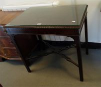 Georgian-style mahogany rectangular-top side table