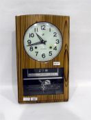 Modern wall clock with a 30-day movement and with