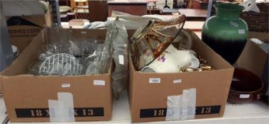 Miniature gold lustre doll's tea service, other go