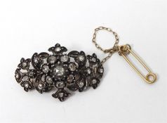 Antique paste and silver and gold-coloured metal b