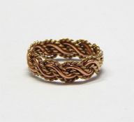 9ct gold bar brooch set with seedpearls and a gold