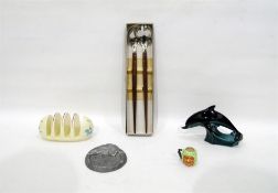 Beswick 'Circus' pattern pottery toast rack, Poole